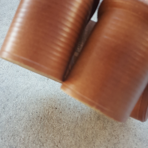 8 ITALIAN GOLD GEORGE J. LOVE LEATHER SANDALS - Picture 7 of 8